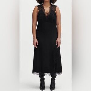 Rachel Comey Estela silk dress with black lace